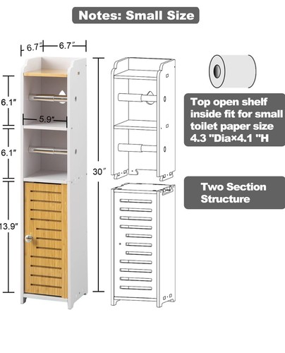 Slim bathroom storage cabinet - bathroom,