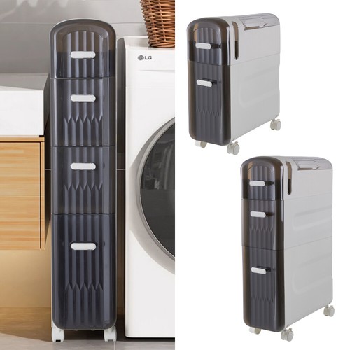 Slim bathroom storage unit - storage,