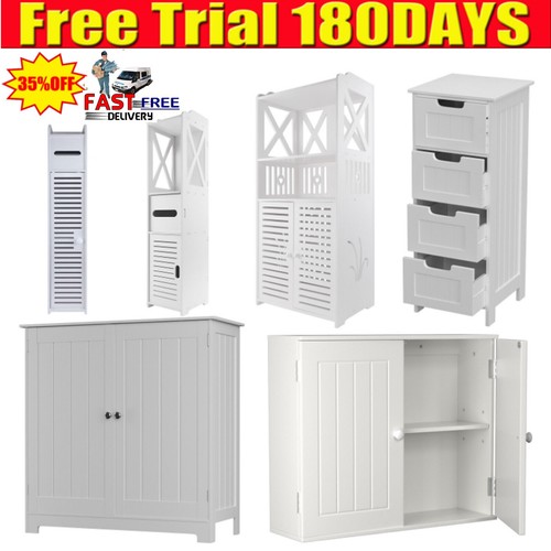 White bathroom cabinet - bathroom,