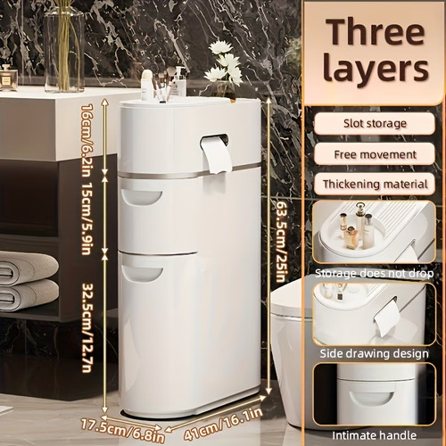 Bathroom storage cabinet slim - bathroom,
