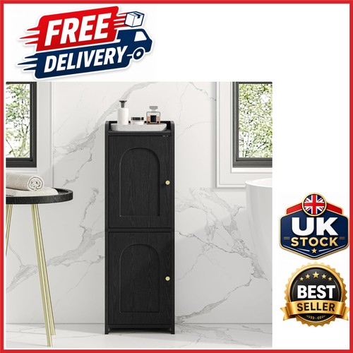 Black toilet paper cabinet - black,