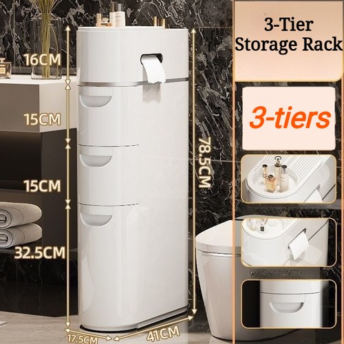 Slim bathroom floor cabinet - slim,