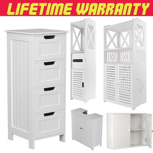 White wooden bathroom - white,