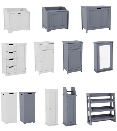 Modern bathroom storage wall - bathroom,