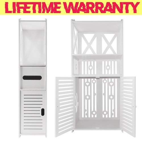 White wvc bathroom cabinet - white,